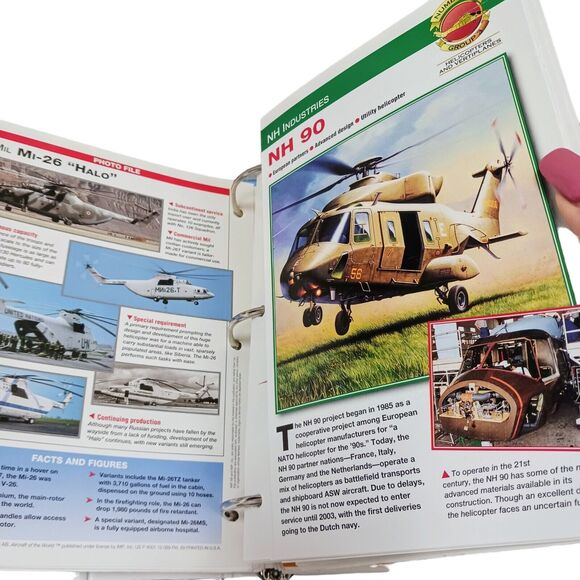 1998 Aircraft of World The Complete Guide Book Binder Helicopter Warplane 3 & 4 - Picture 8 of 15